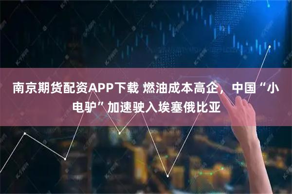 南京期货配资APP下载 燃油成本高企,中国“小电驴”加速驶入埃塞俄比亚